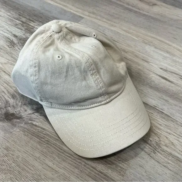NEW Madewell Organic Cotton Broken-In Baseball Cap In Albaster MD497 - Picture 2 of 4